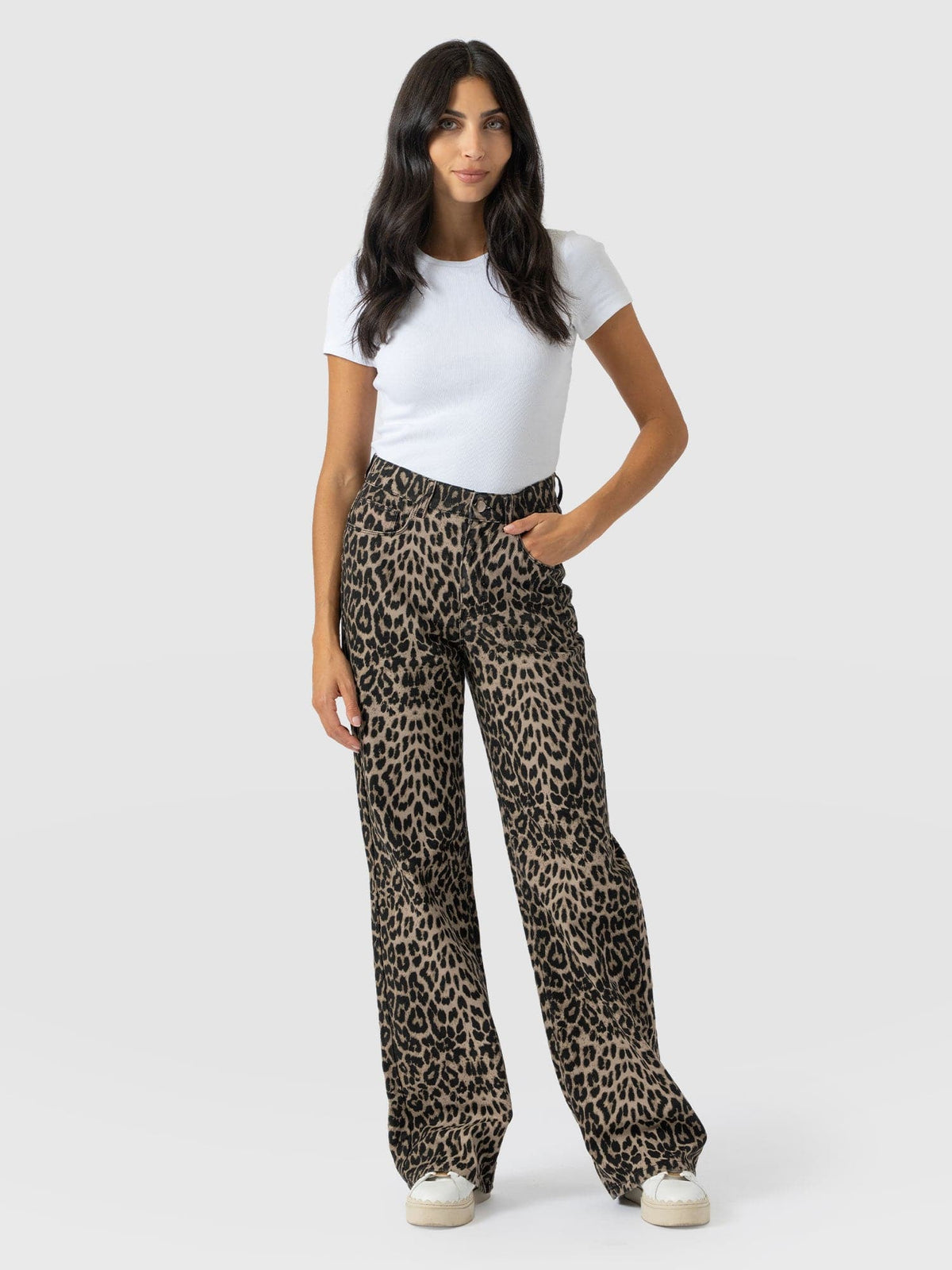 Adjustable Wide Leg Jean