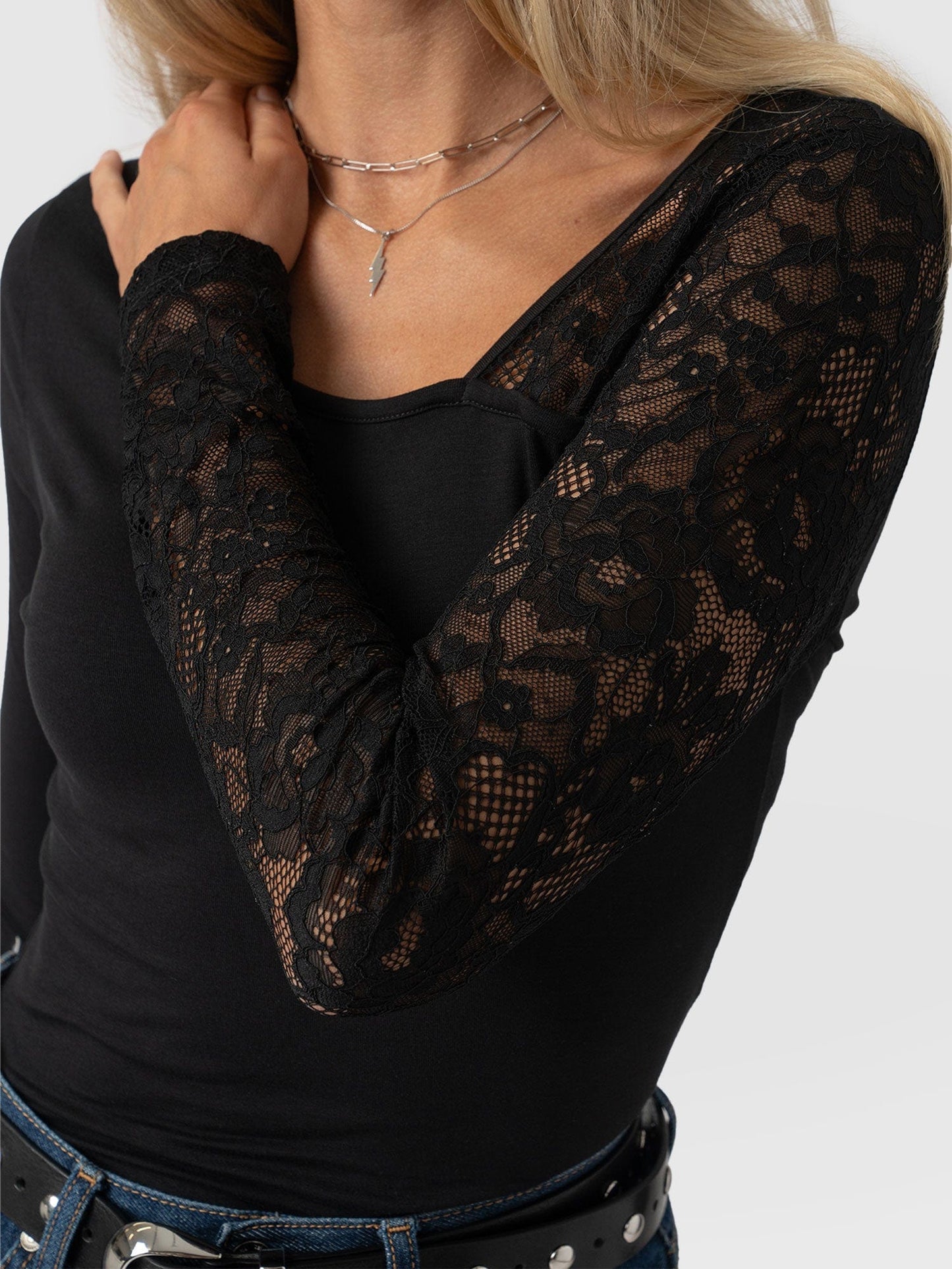 Aimee Cut Out Long Sleeve Tee