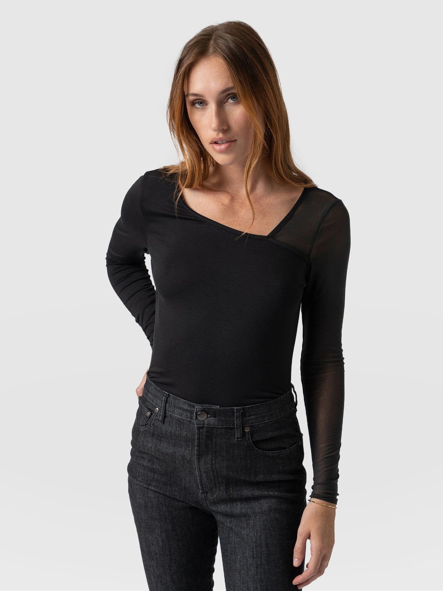 Aimee Cut Out Long Sleeve Tee