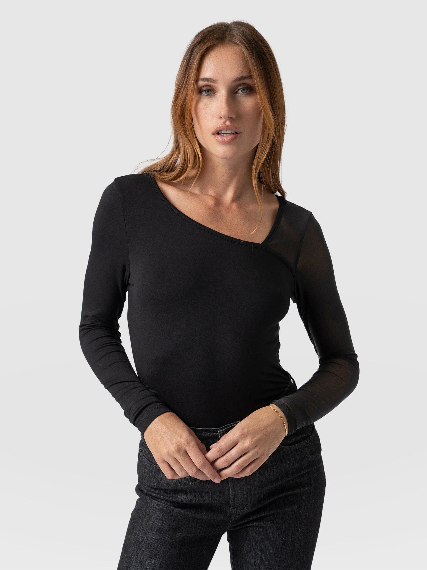 Aimee Cut Out Long Sleeve Tee
