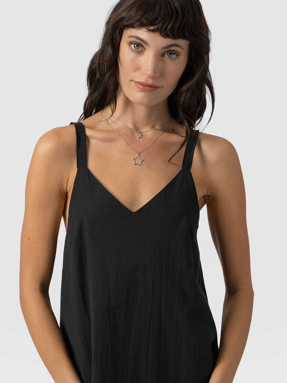 Candice A-Line Dress A beautiful V-neckline dress in lightweight voile