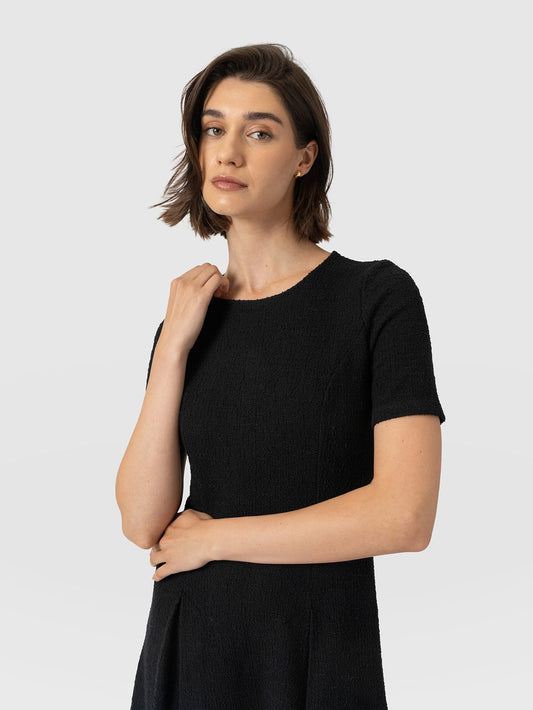 Lana Pleated Short Sleeve Dress