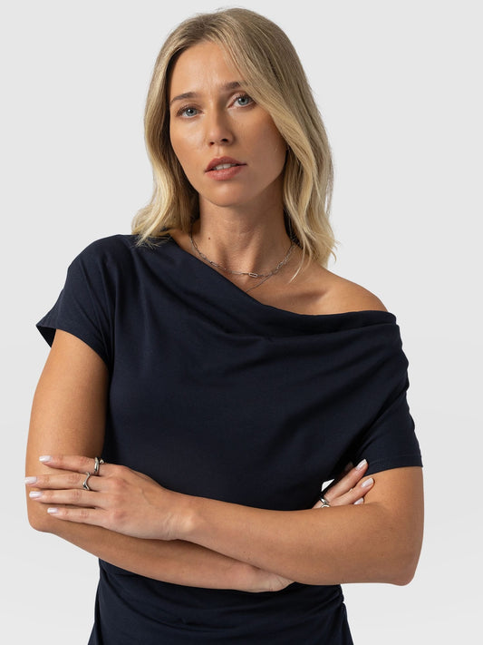 Laurie Cowl Neck Dress