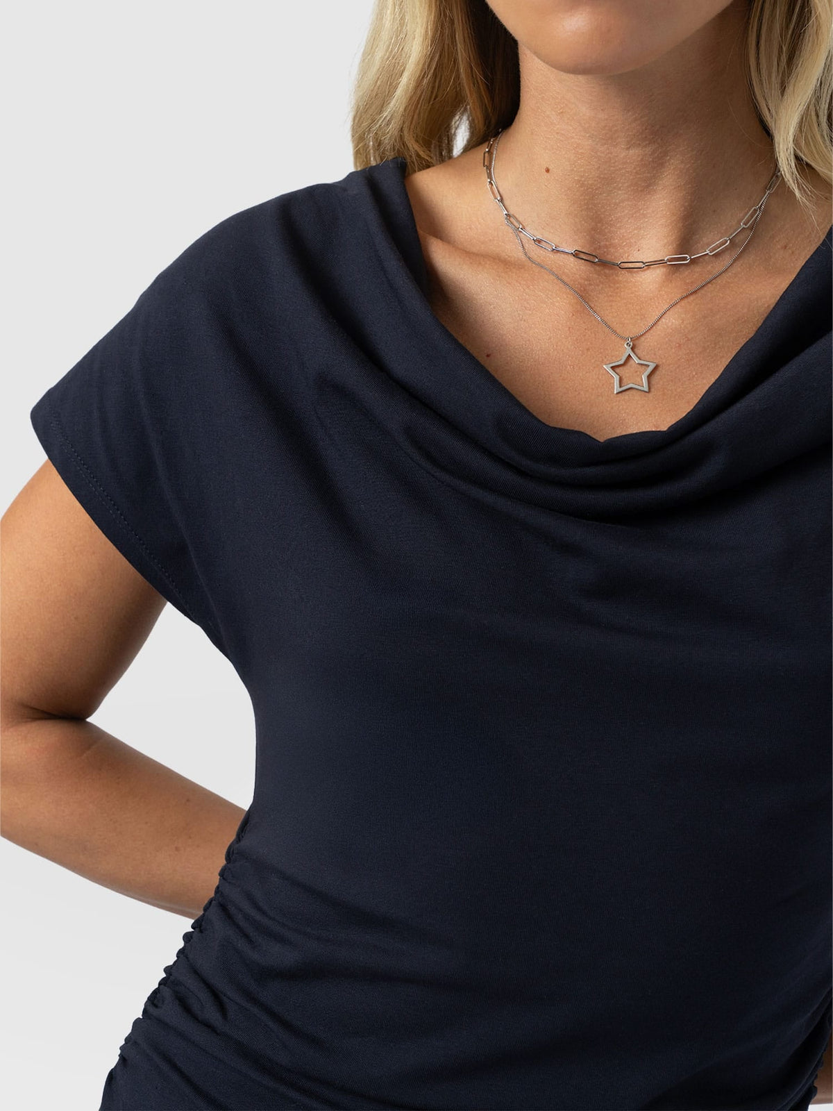Laurie Cowl Neck Dress