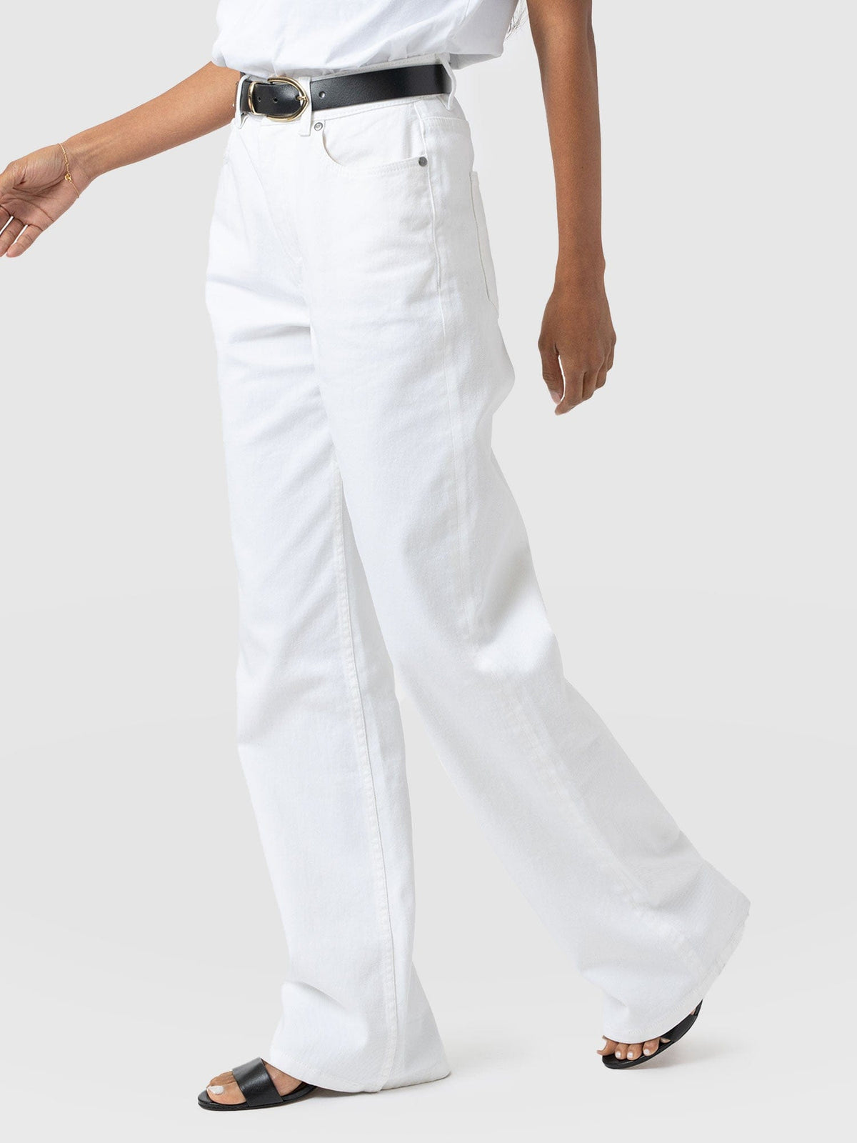 Adjustable Wide Leg Jean